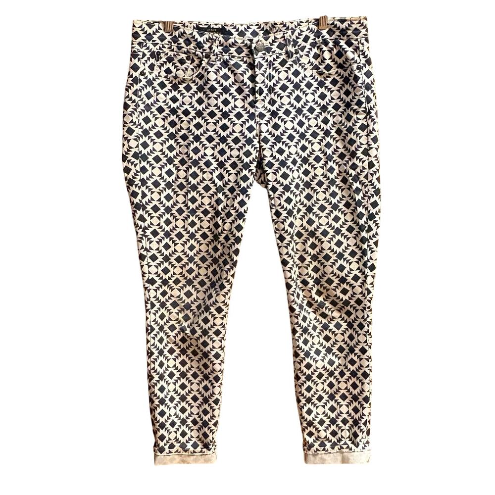 J.Crew Ankle Toothpick Jeans 36 Inch Waist 32 Inch Length Geometric Crop